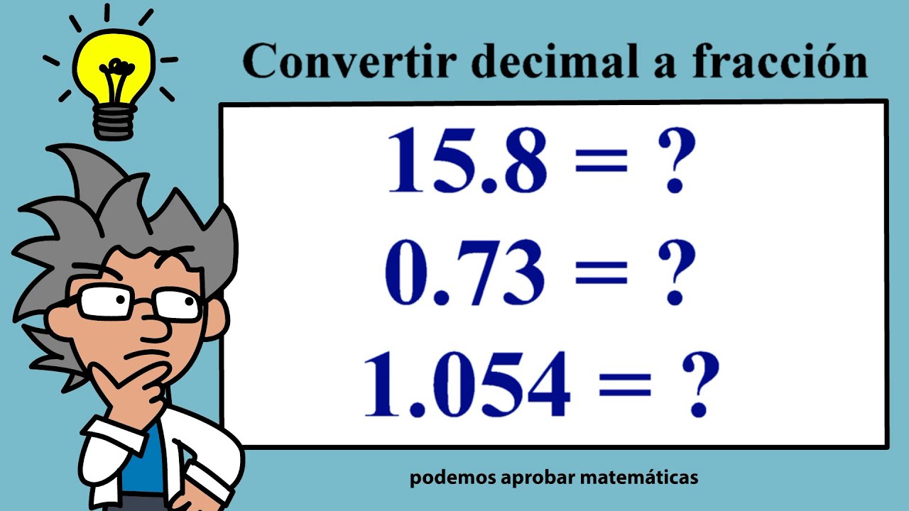 Pasa de Decimal a Fracción Descubre el método infalible para convertir